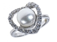Кольцо, серебро 925, жемчуг,циркон 012 02 21-02352 2010 г инфо 5065w.