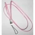 Шнурок кожа-металл розовый Alwise инфо 4095o.